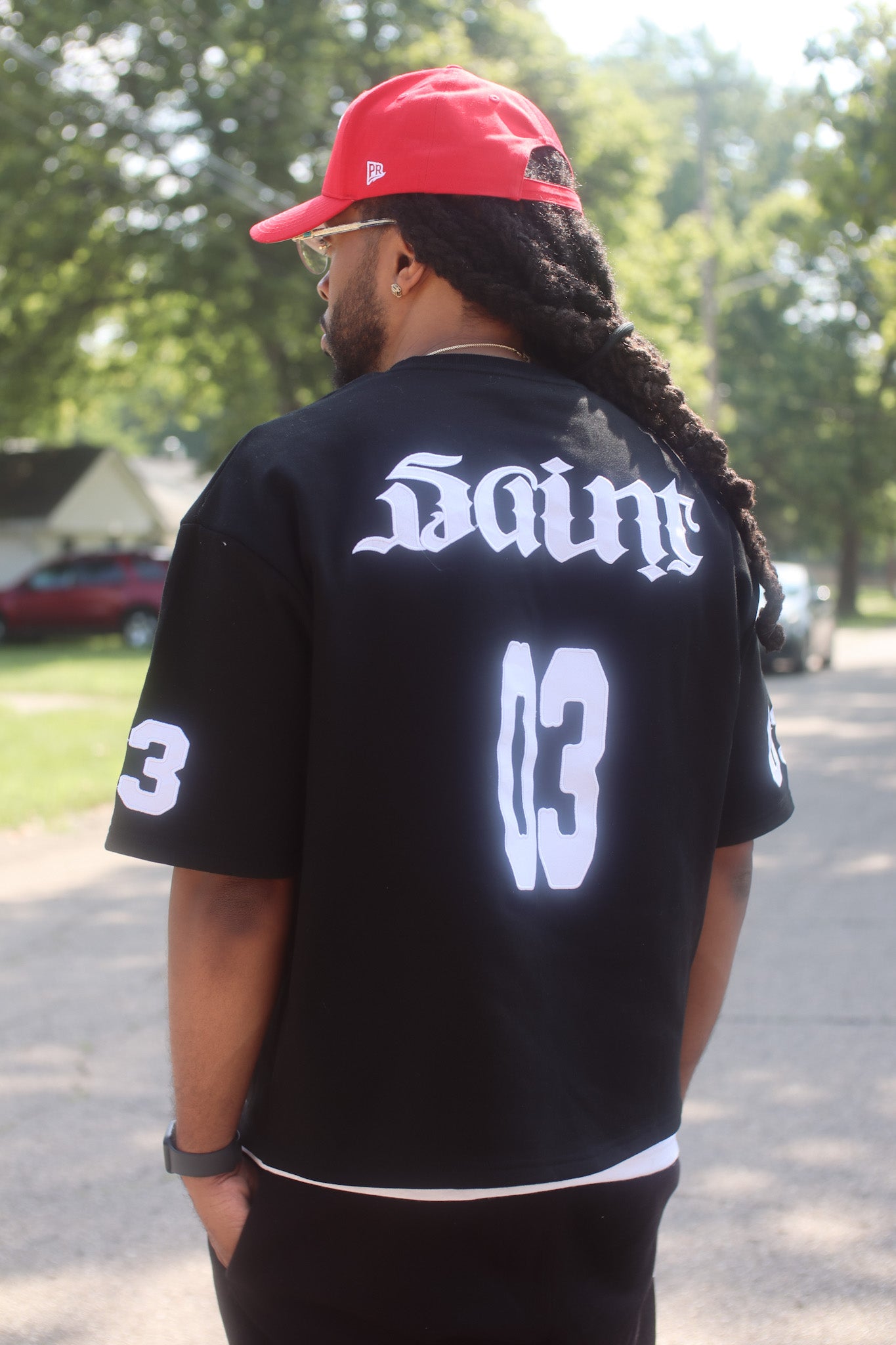 "Saint/Sinner" Jersey - Black + FREE š